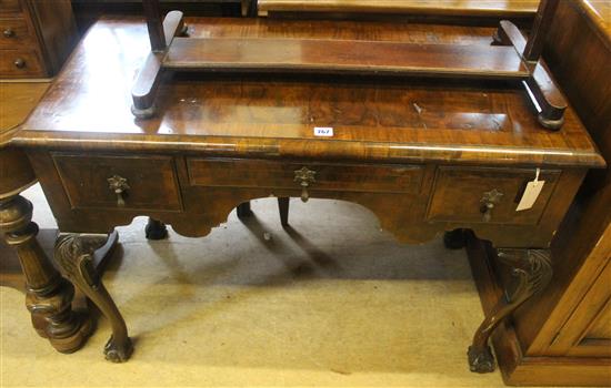 Georgian style walnut side table